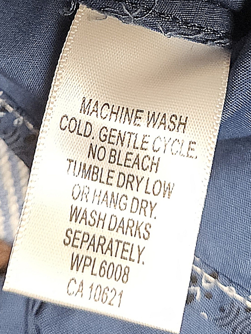 Panhandle Rough Stock Women's M Blue Pearl Snap Western Collar Long Sleeve Shirt - Picture 7 of 7